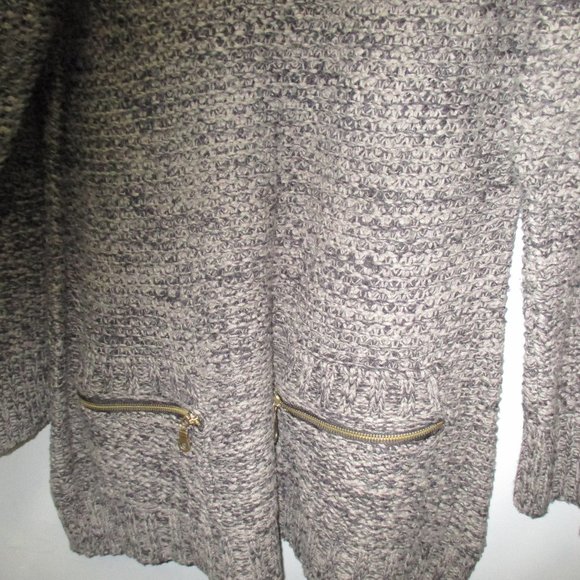 Size 3X Effeci Woman Long Sweater 100% Acrylic Black/Grey Long Sweater - Picture 7 of 13